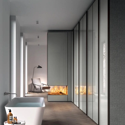 Armadio Cover in vetro laccato lucido di Erba