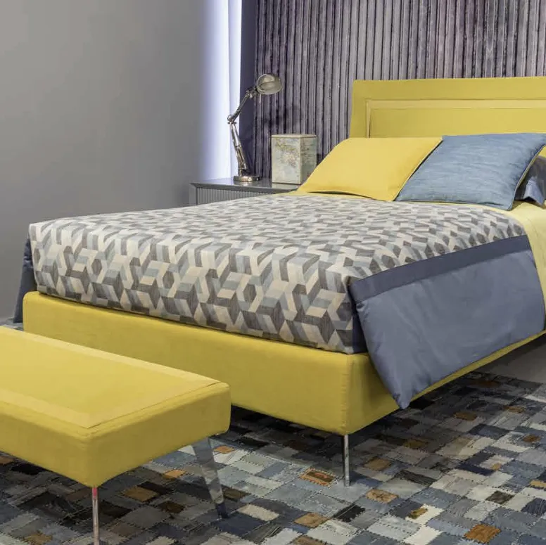 Cameretta Innovation Marlena Dreams 10MD in laccato opaco con letto in tessuto di Halley 