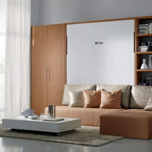 Letto a scomparsa con divano Domino Ambiente B di DRS
