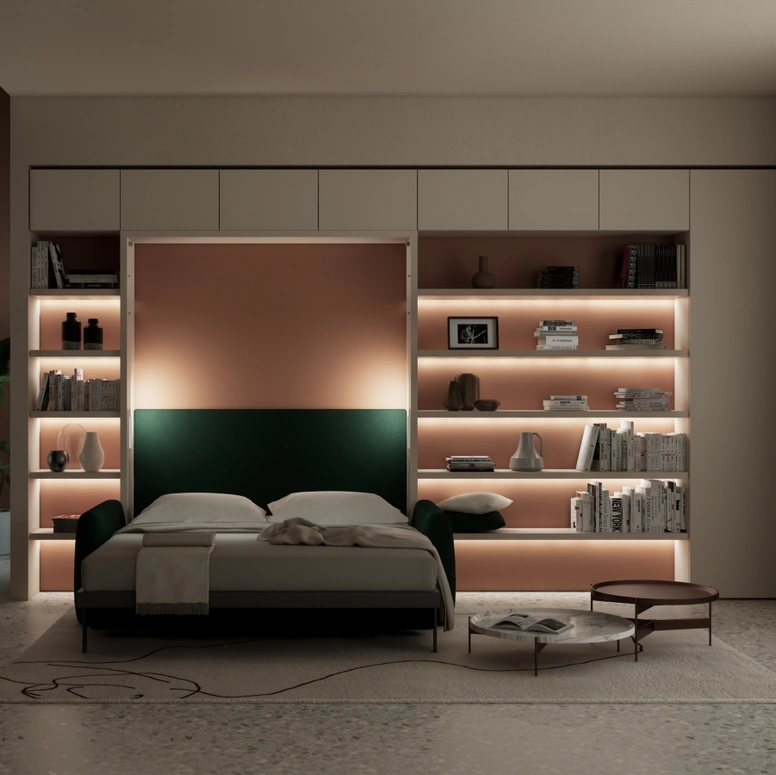 Letto a scomparsa Minerva 03 di Clei