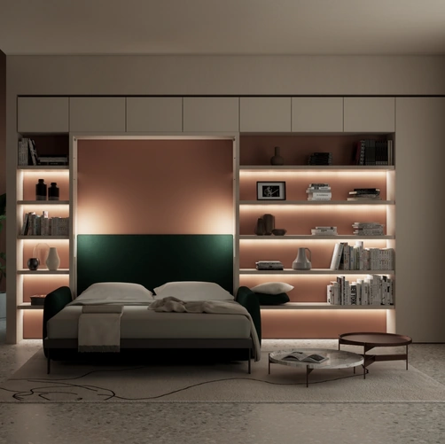 Letto a scomparsa Minerva 03 di Clei