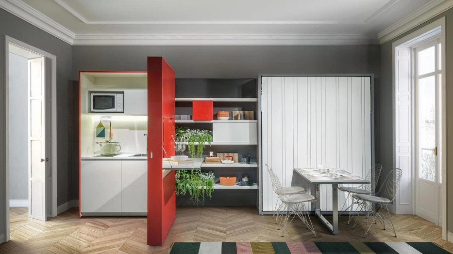 Letto a scomparsa Penelope 2 Dining di Clei
