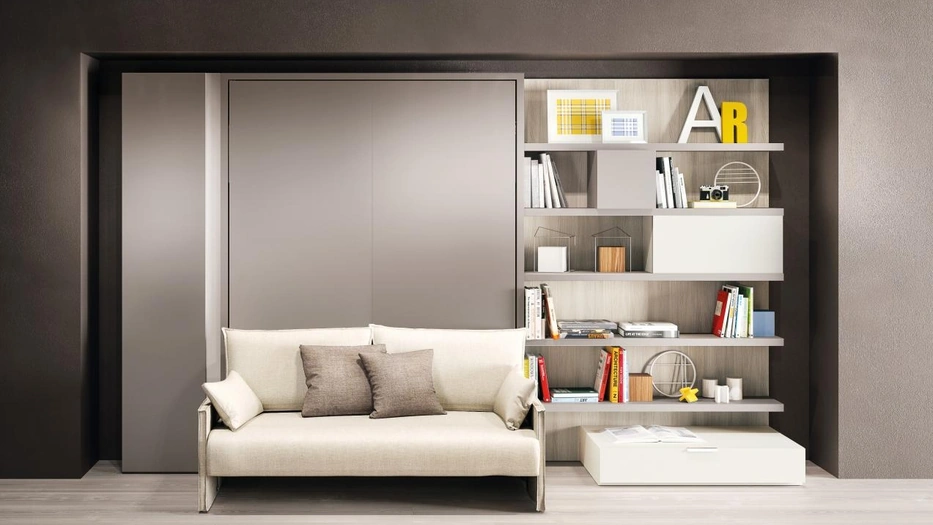 Letto a scomparsa Penelope 2 Sofa 01 di Clei