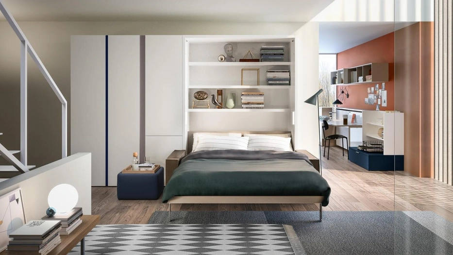 Letto a scomparsa Penelope 2 Sofa 02 di Clei