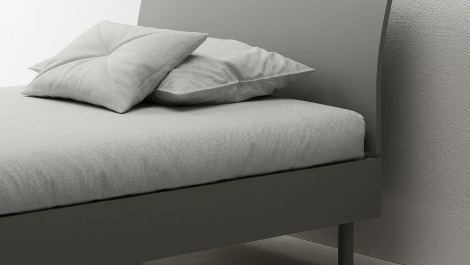 Letto matrimoniale con testiera Bent di Zalf