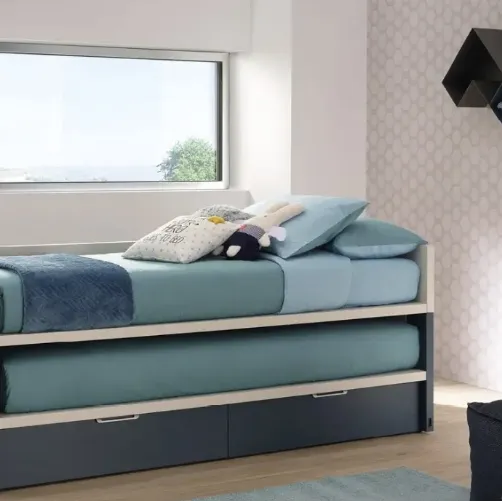 Letto salvaspazio doppio SC301 di Moretti Compact