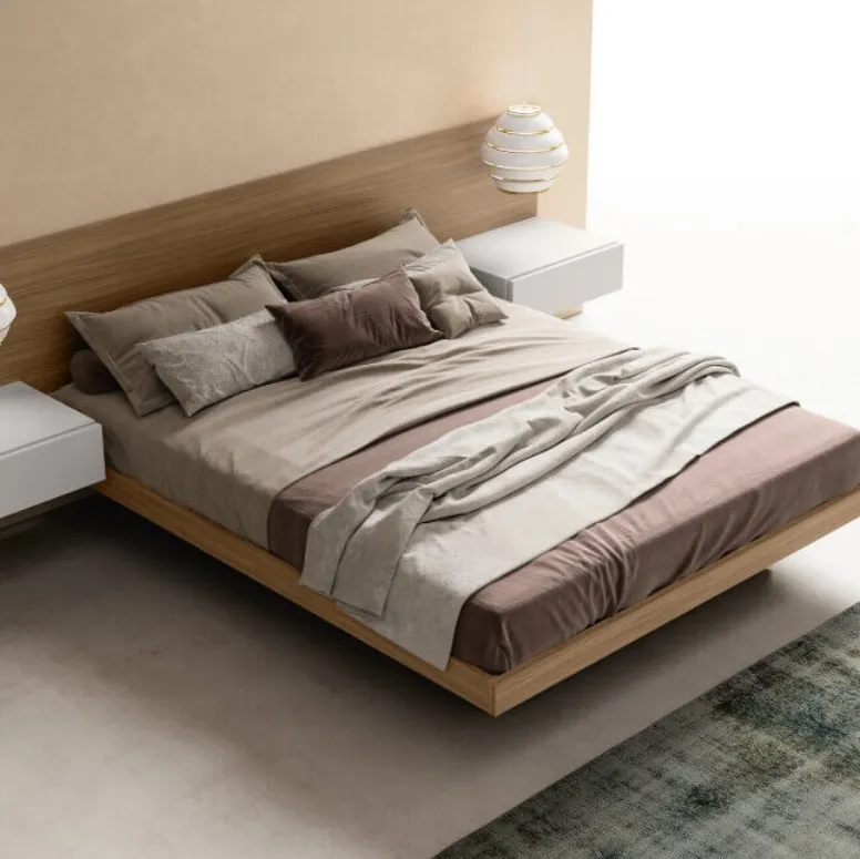 Letto con box contenitore Float di Zalf