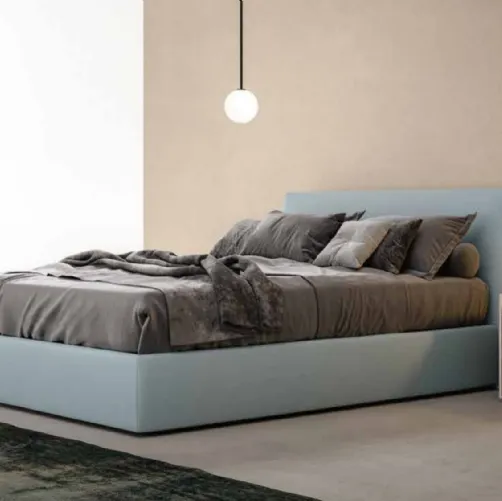 Letto in tessuto imbottito Slim di Zalf