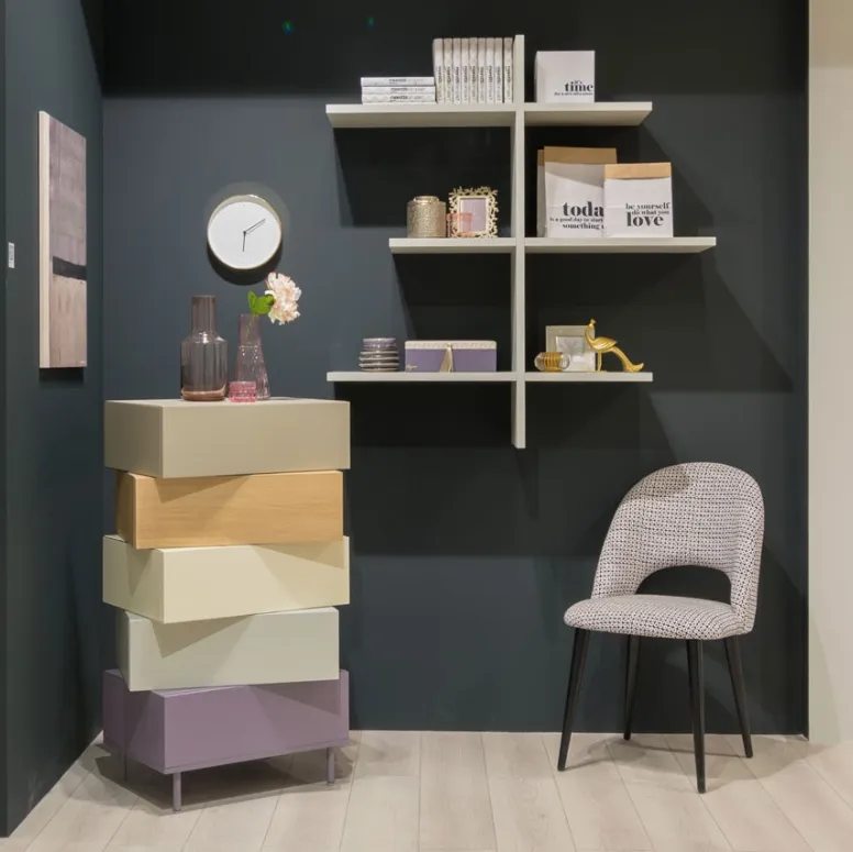 Libreria in laccato Flexa MC037 Moretti Compact
