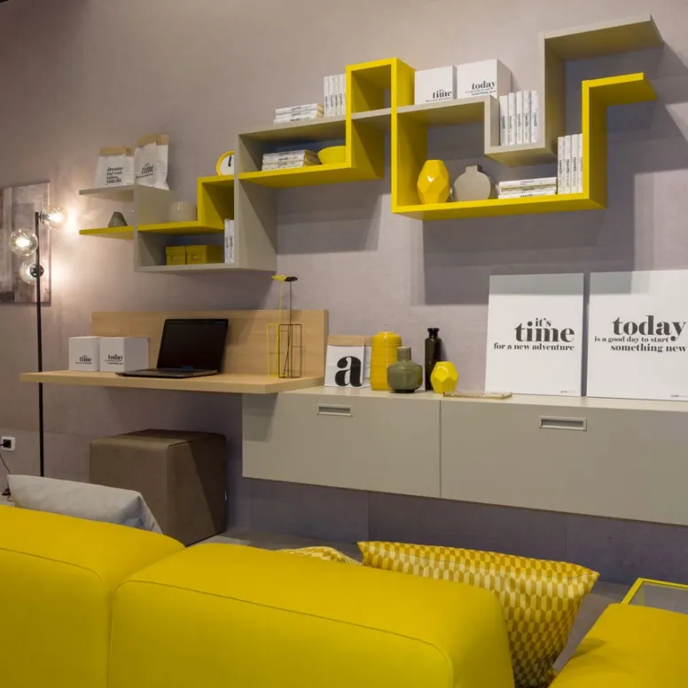 Libreria in laccato opaco MC046 di Moretti Compact