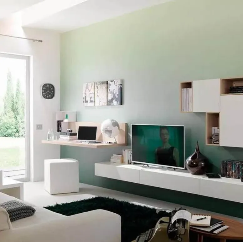 Parete attrezzata moderna sospesa LV116 di Moretti Compact