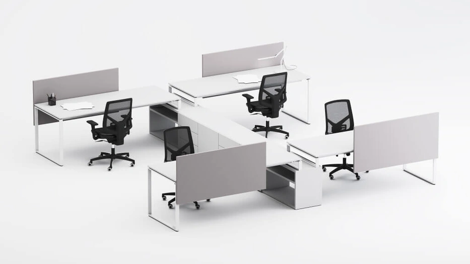 Scrivania operativa SM2572 di Zalf